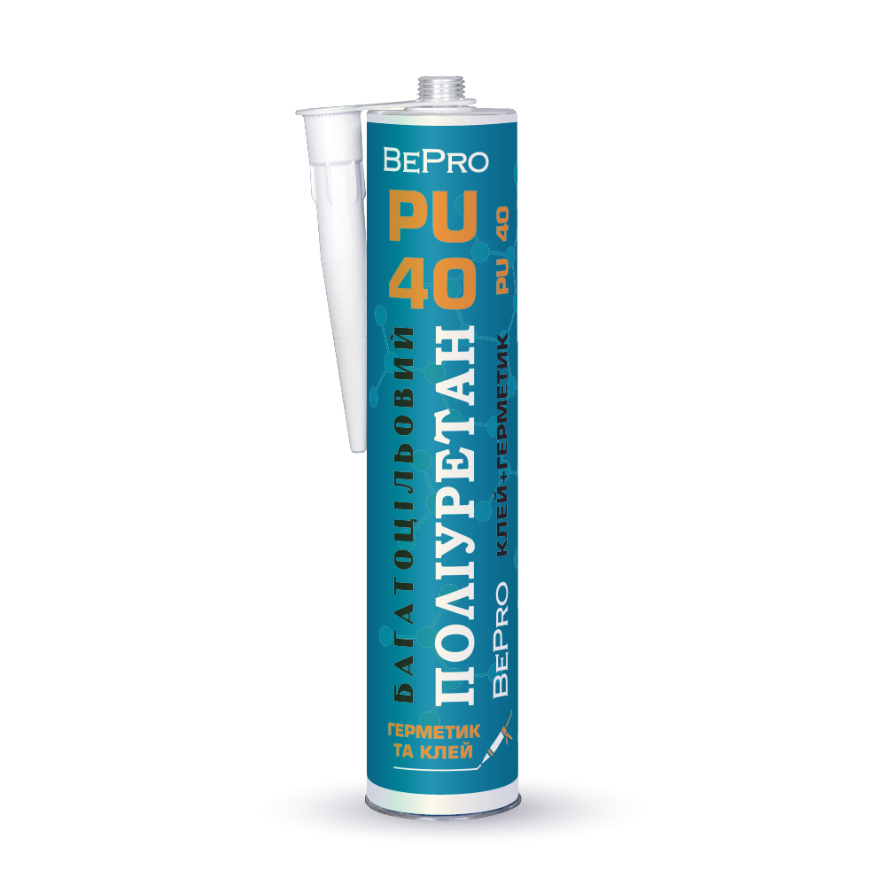 BEPRO PU 40 WHITE, 310 ml - поліуретановий клей-герметик, білий